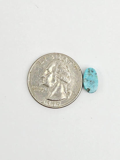 Mexican Turquoise Cabochon with Pyrite | Artisan Cut Gemstone