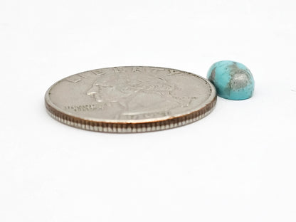 Mexican Turquoise Cabochon with Pyrite | Artisan Cut Gemstone