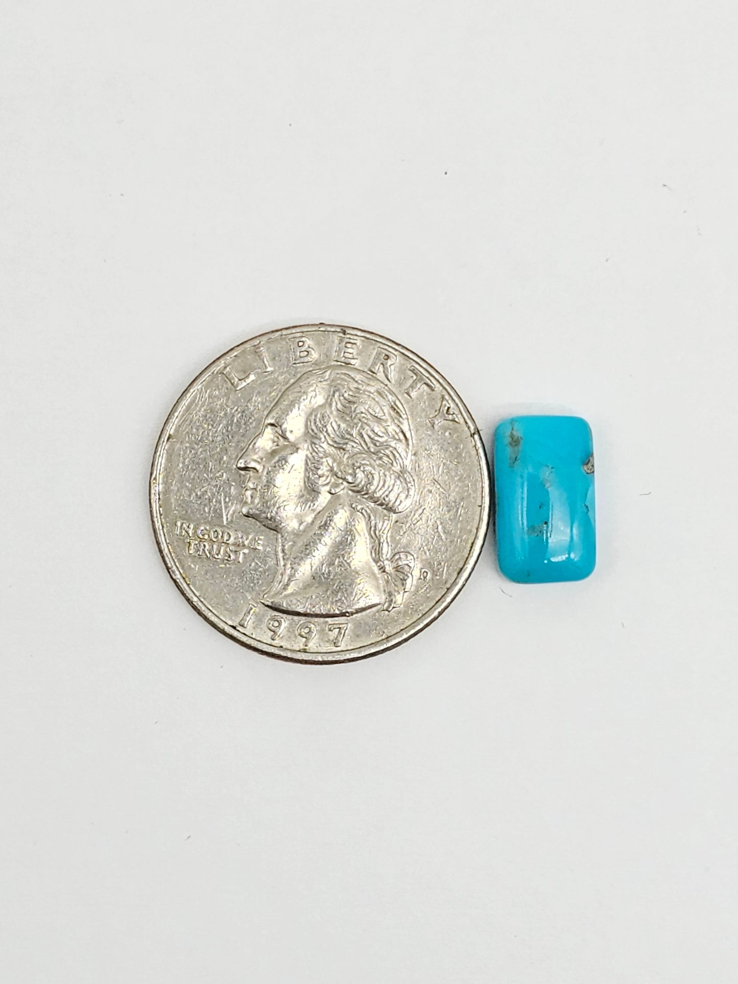 Mexican Turquoise Cabochon with Pyrite | Artisan Cut Gemstone