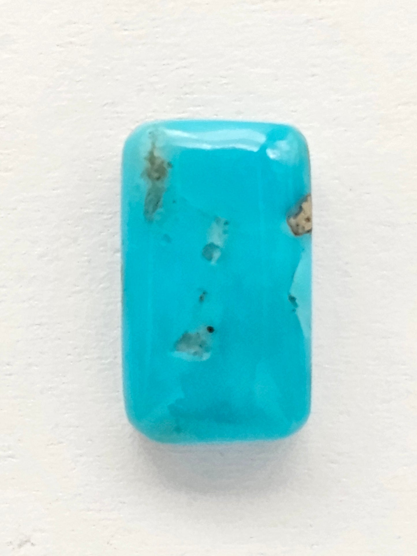 Mexican Turquoise Cabochon with Pyrite | Artisan Cut Gemstone
