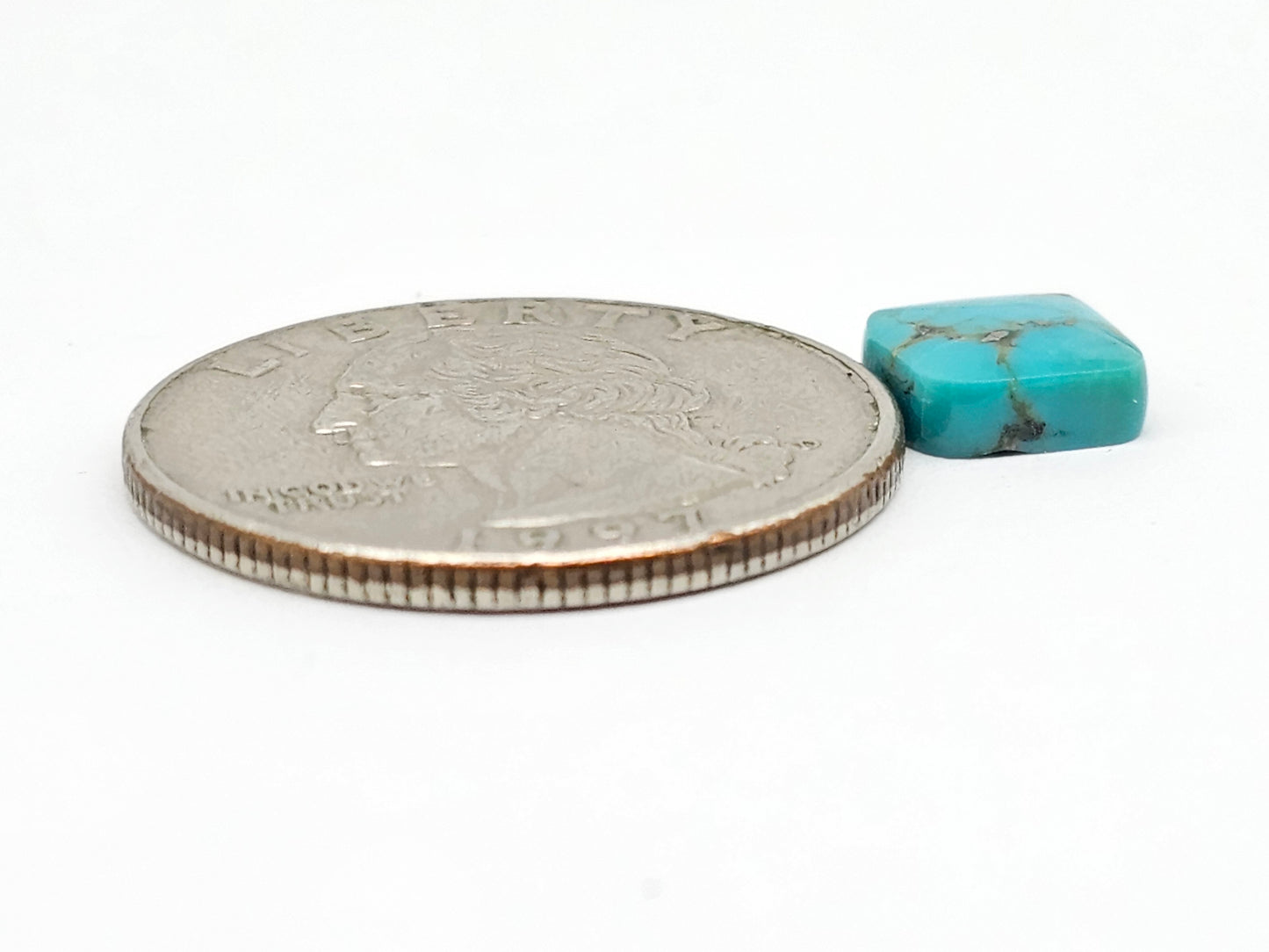 Mexican Turquoise Cabochon with Pyrite | Artisan Cut Gemstone