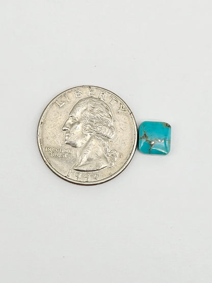 Mexican Turquoise Cabochon with Pyrite | Artisan Cut Gemstone