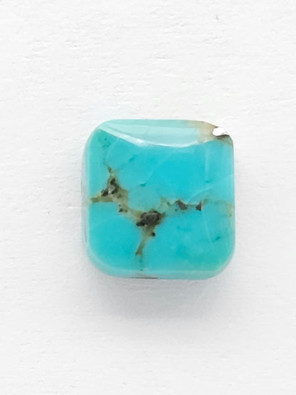 Mexican Turquoise Cabochon with Pyrite | Artisan Cut Gemstone
