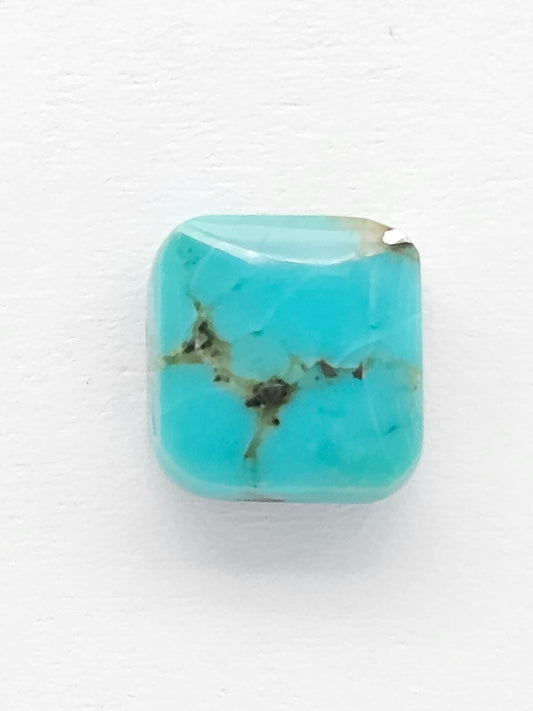 Mexican Turquoise Cabochon with Pyrite | Artisan Cut Gemstone
