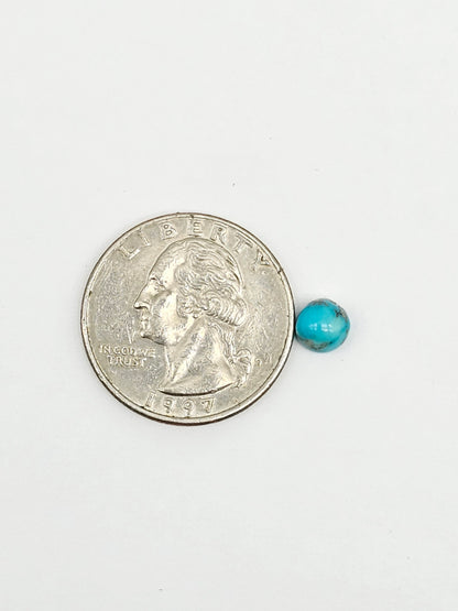 Mexican Turquoise Cabochon with Pyrite | Artisan Cut Gemstone