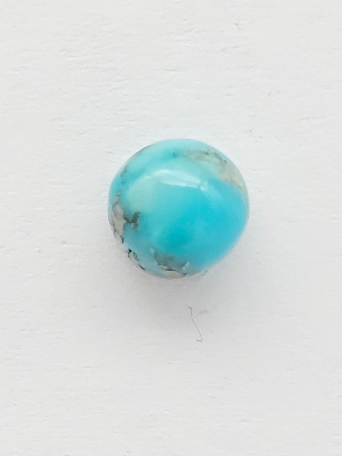Mexican Turquoise Cabochon with Pyrite | Artisan Cut Gemstone