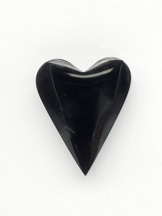 Obsidian Heart Cabochon