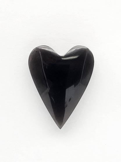 Obsidian Heart Cabochon