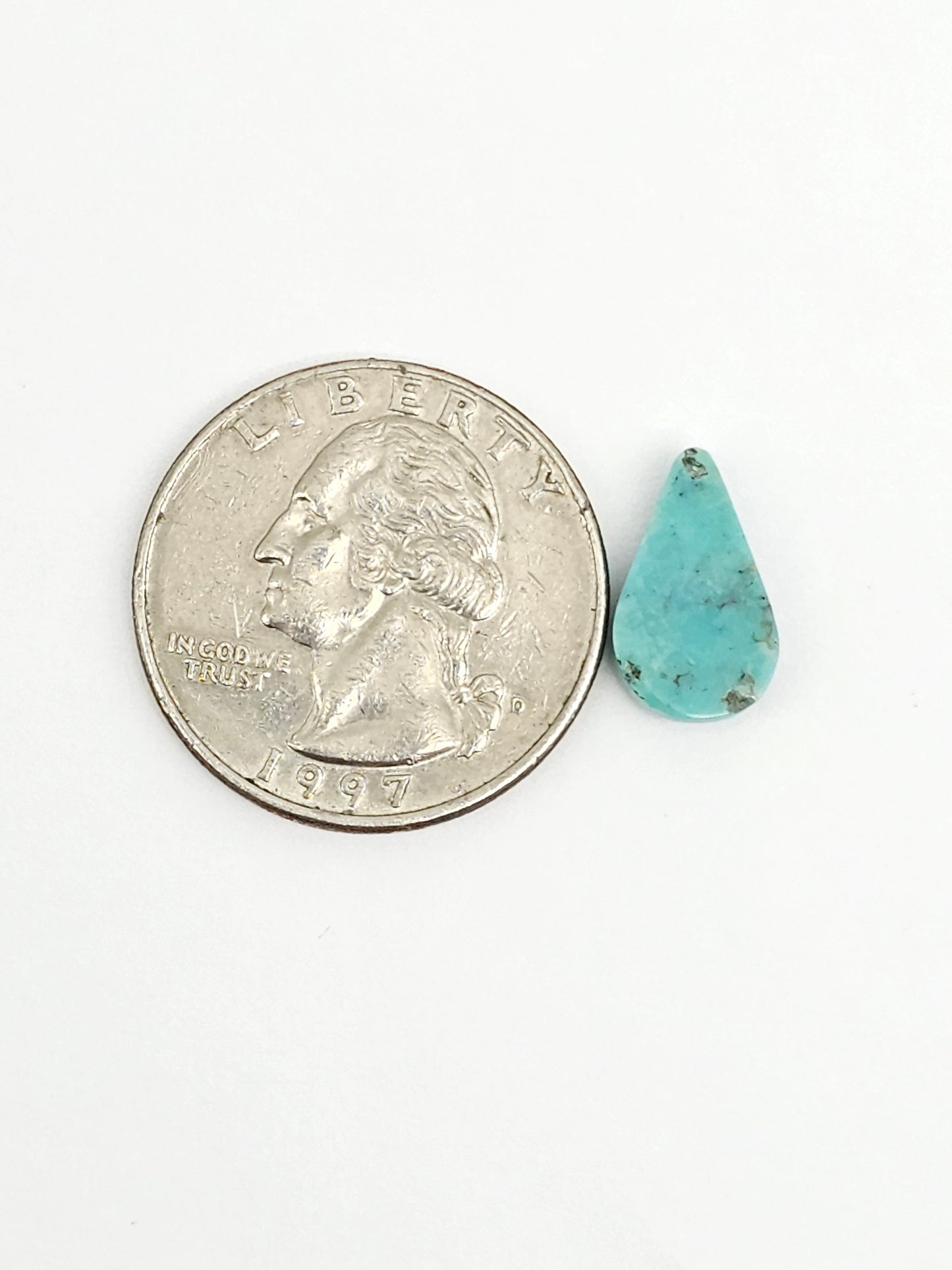 Mexican Turquoise Cabochon with Pyrite | Artisan Cut Gemstone