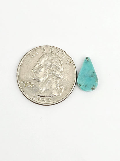 Mexican Turquoise Cabochon with Pyrite | Artisan Cut Gemstone