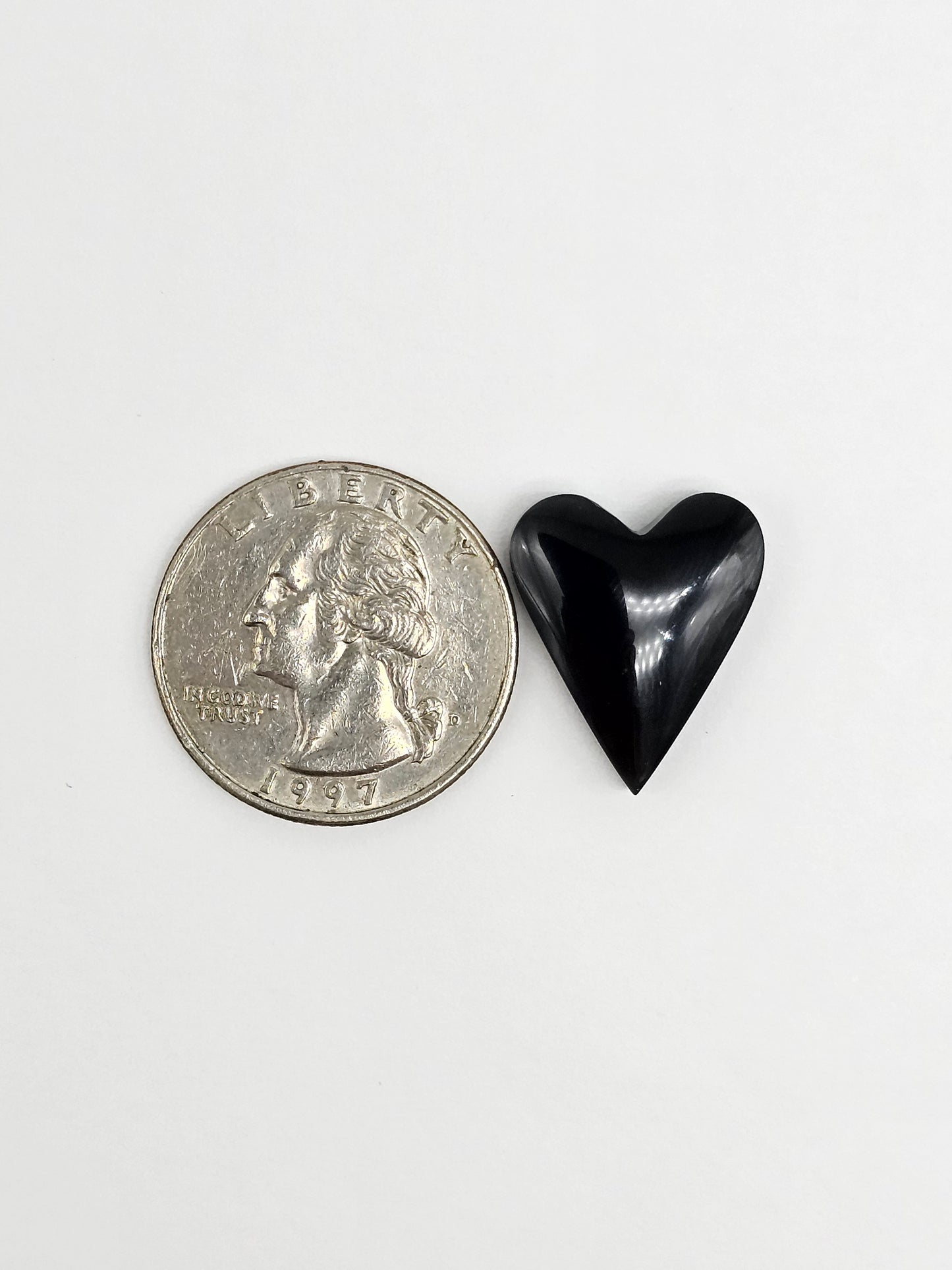Obsidian Heart Cabochon