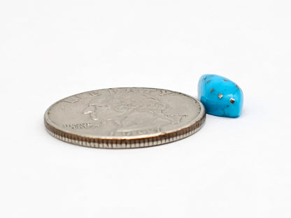Mexican Turquoise Cabochon with Pyrite | Artisan Cut Gemstone