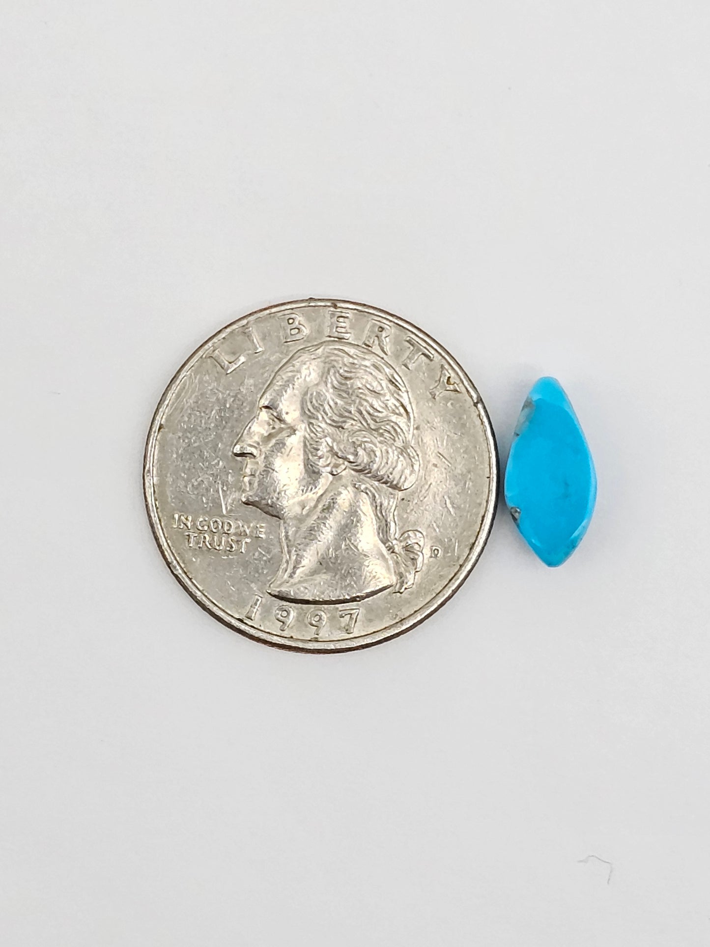 Mexican Turquoise Cabochon with Pyrite | Artisan Cut Gemstone