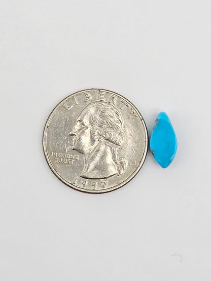 Mexican Turquoise Cabochon with Pyrite | Artisan Cut Gemstone