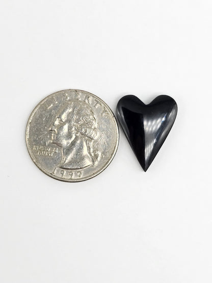 Obsidian Heart Cabochon