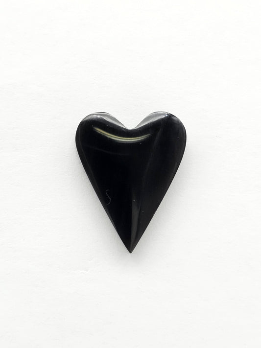 Obsidian Heart Cabochon