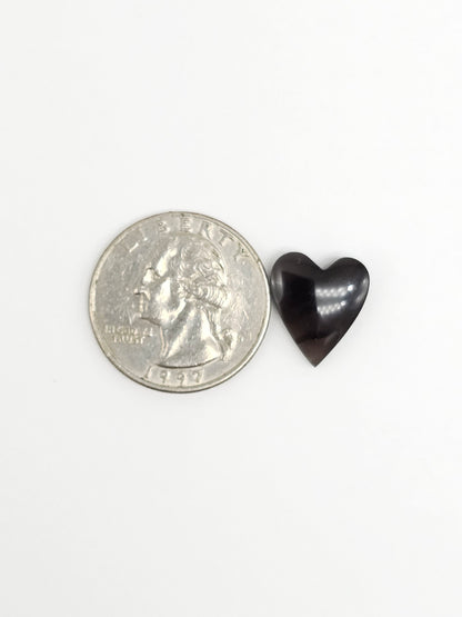 Obsidian Heart Cabochon
