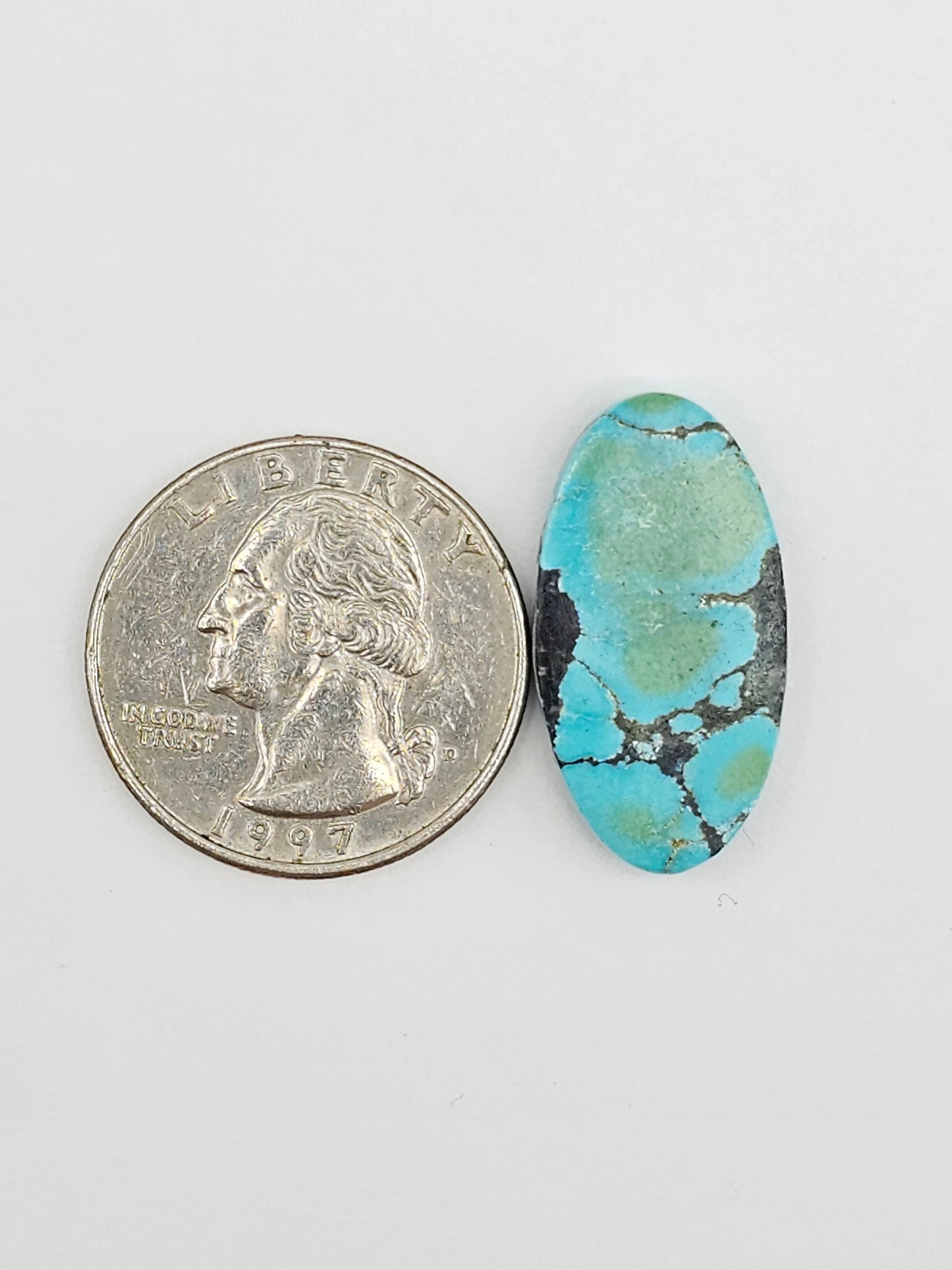 Cloud mountain Turquoise | Artisan Cut Gemstone