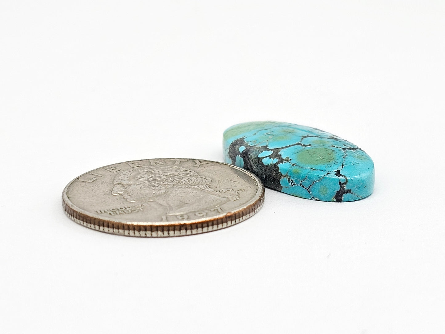 Cloud mountain Turquoise | Artisan Cut Gemstone