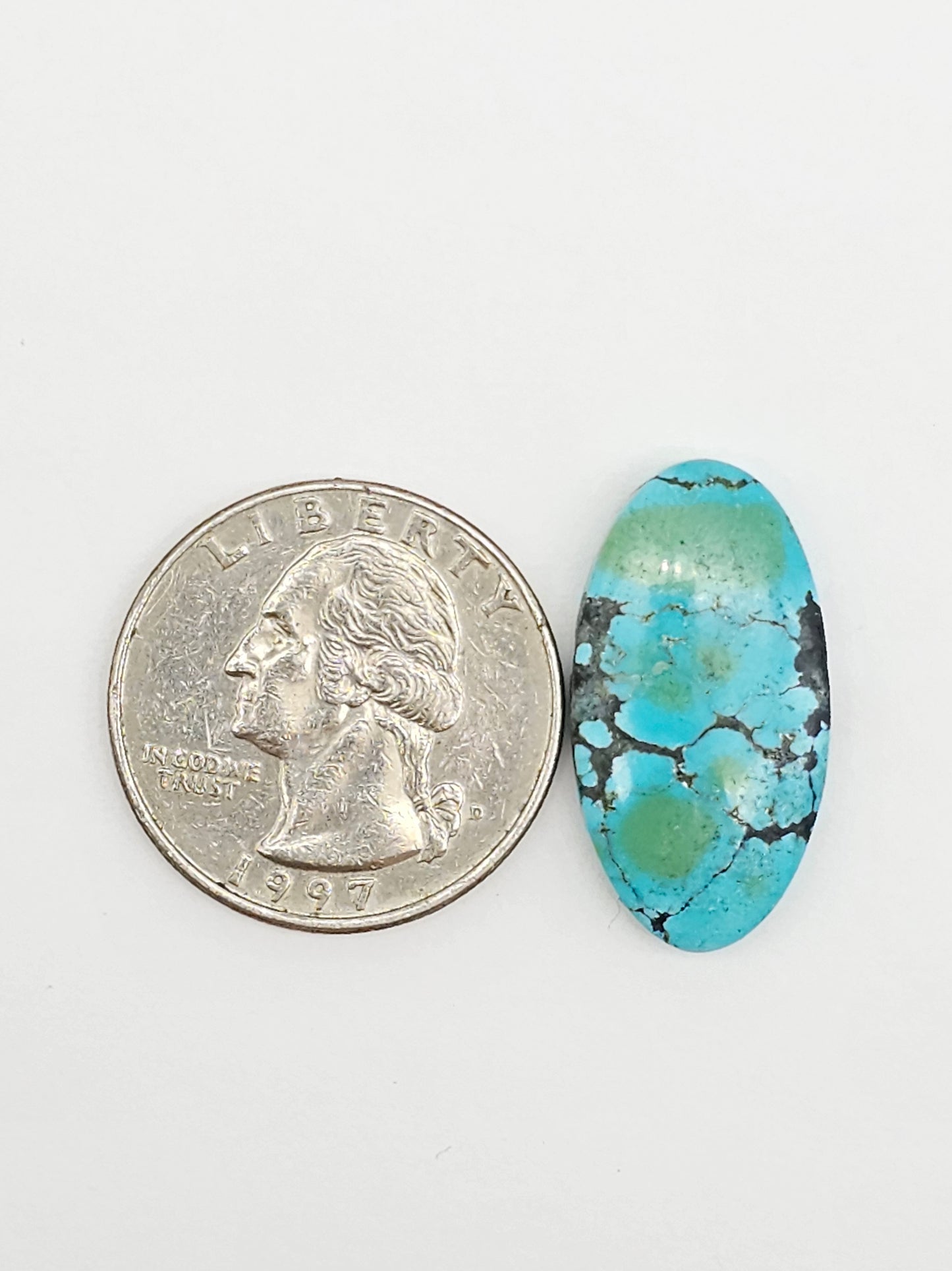 Cloud mountain Turquoise | Artisan Cut Gemstone