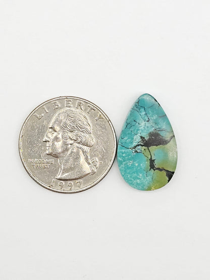 Cloud mountain Turquoise | Artisan Cut Gemstone
