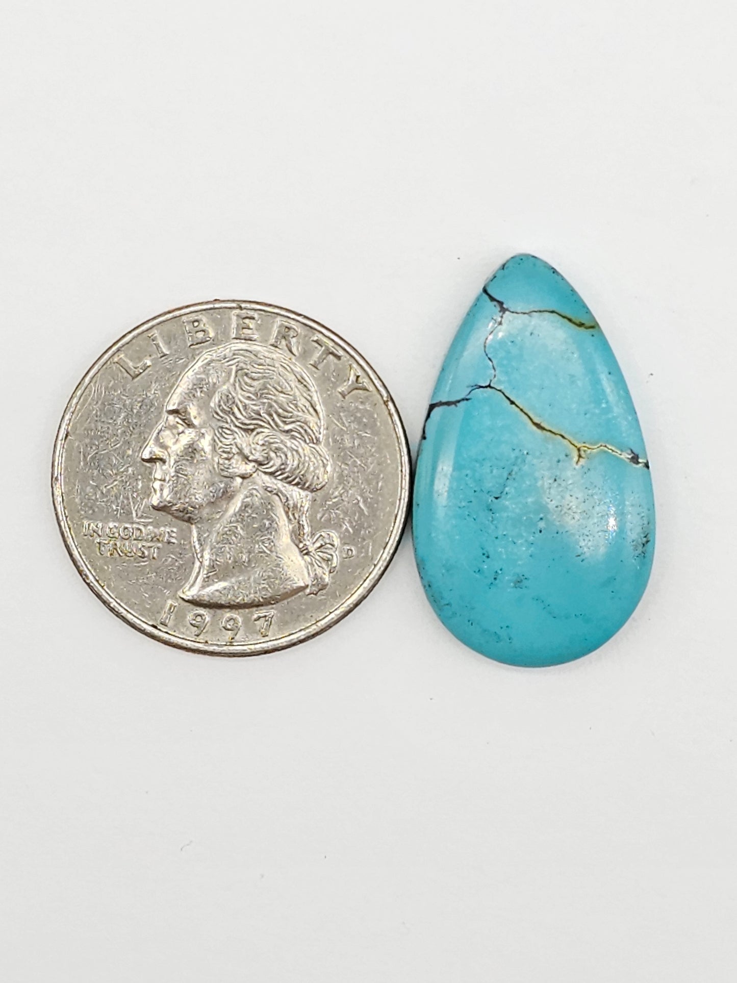 Cloud mountain Turquoise | Artisan Cut Gemstone