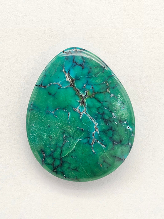 Cloud mountain Turquoise | Artisan Cut Gemstone