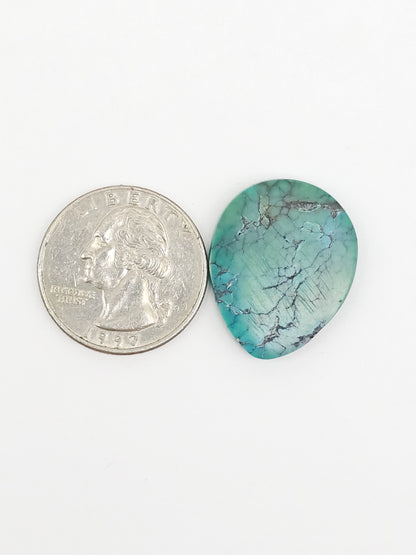 Cloud mountain Turquoise | Artisan Cut Gemstone