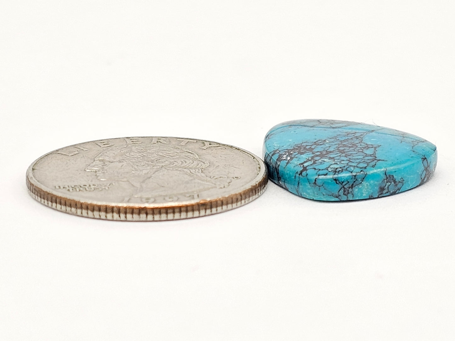 Cloud mountain Turquoise | Artisan Cut Gemstone