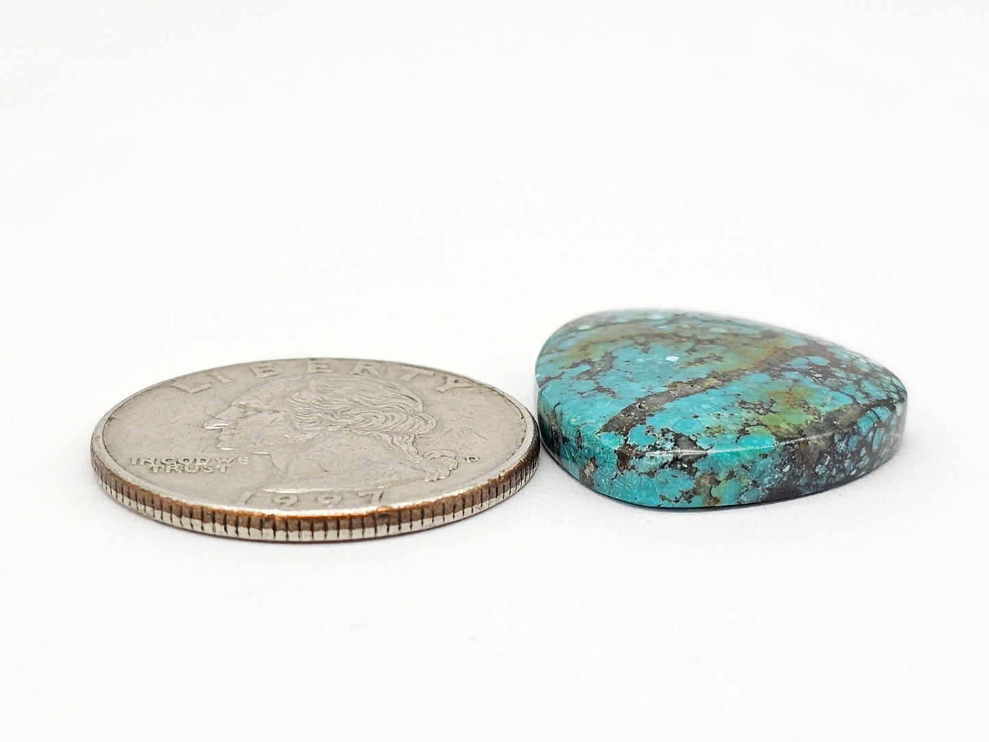 Cloud mountain Turquoise | Artisan Cut Gemstone