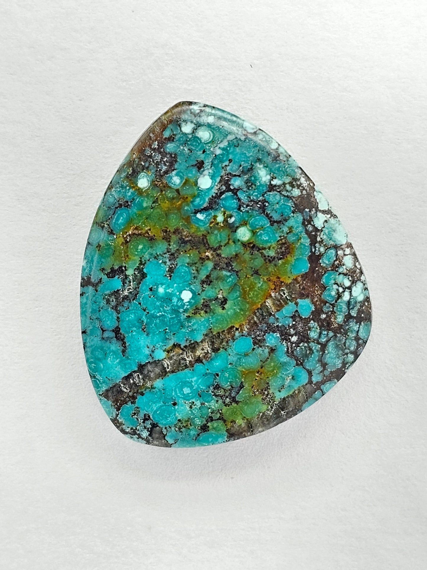 Cloud mountain Turquoise | Artisan Cut Gemstone