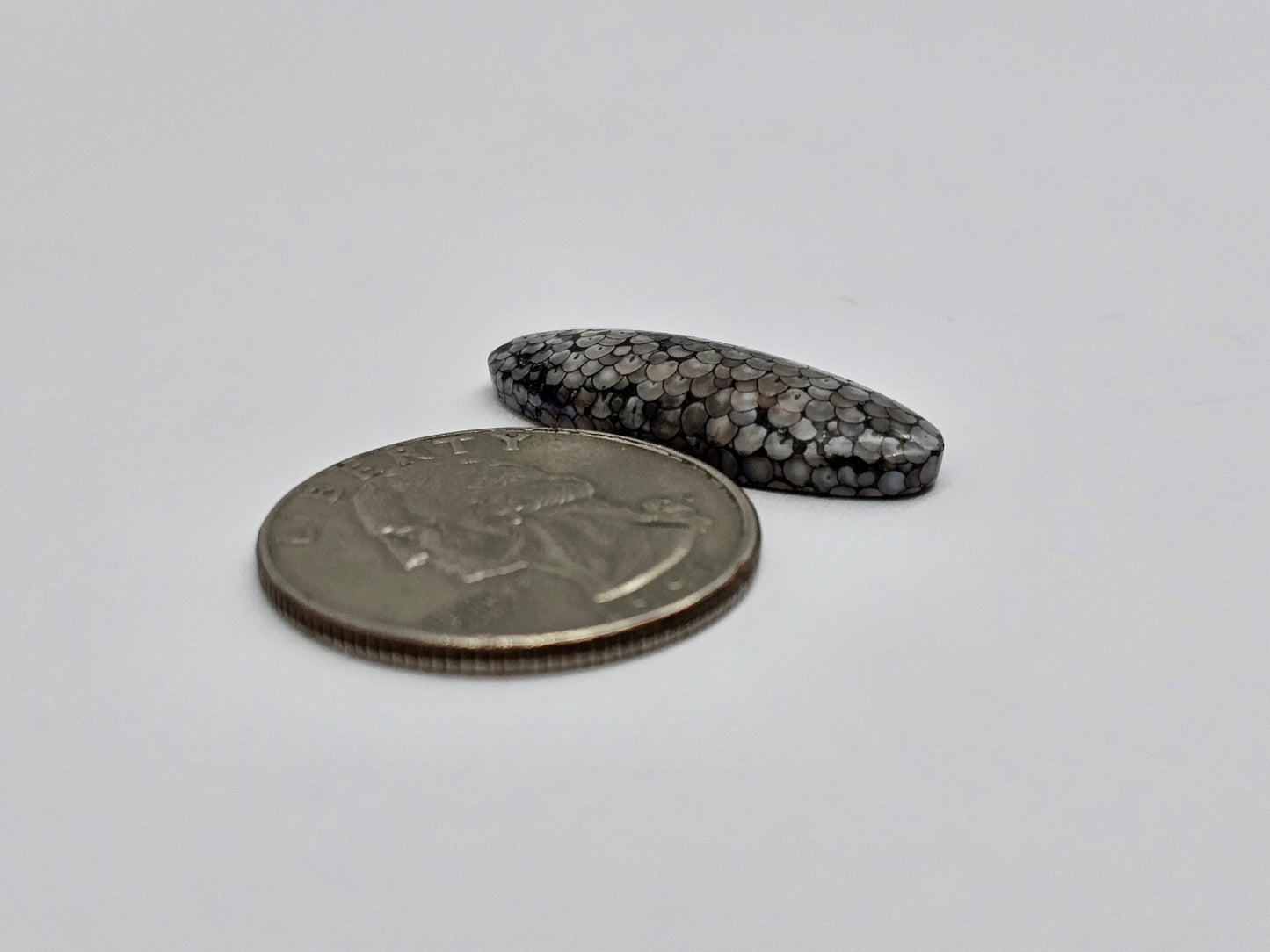 Snake skin agate cabochon