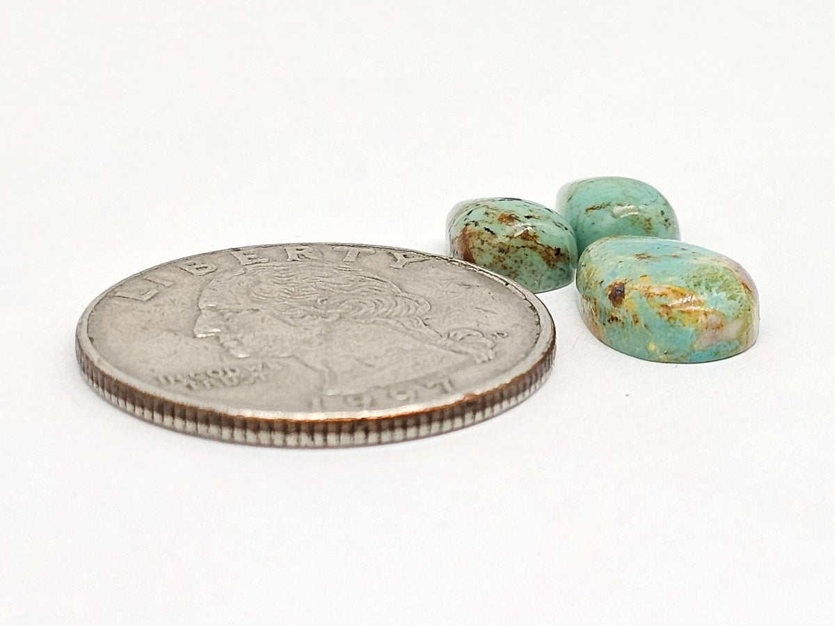 Mexican Turquoise Cabochon Set | Artisan Cut Gemstone