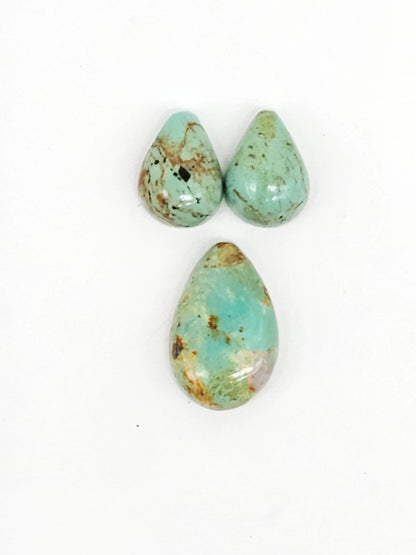 Mexican Turquoise Cabochon Set | Artisan Cut Gemstone