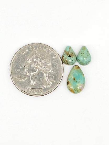 Mexican Turquoise Cabochon Set | Artisan Cut Gemstone