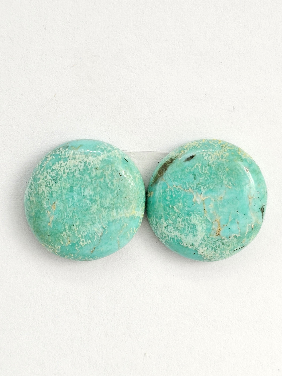 Mexican Turquoise Cabochon Pair | Artisan Cut Gemstone