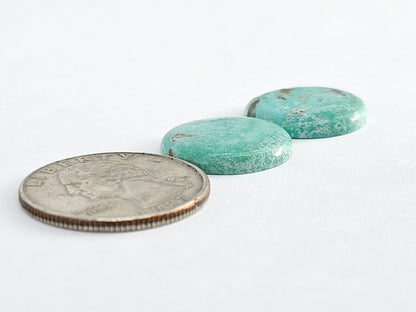 Mexican Turquoise Cabochon Pair | Artisan Cut Gemstone