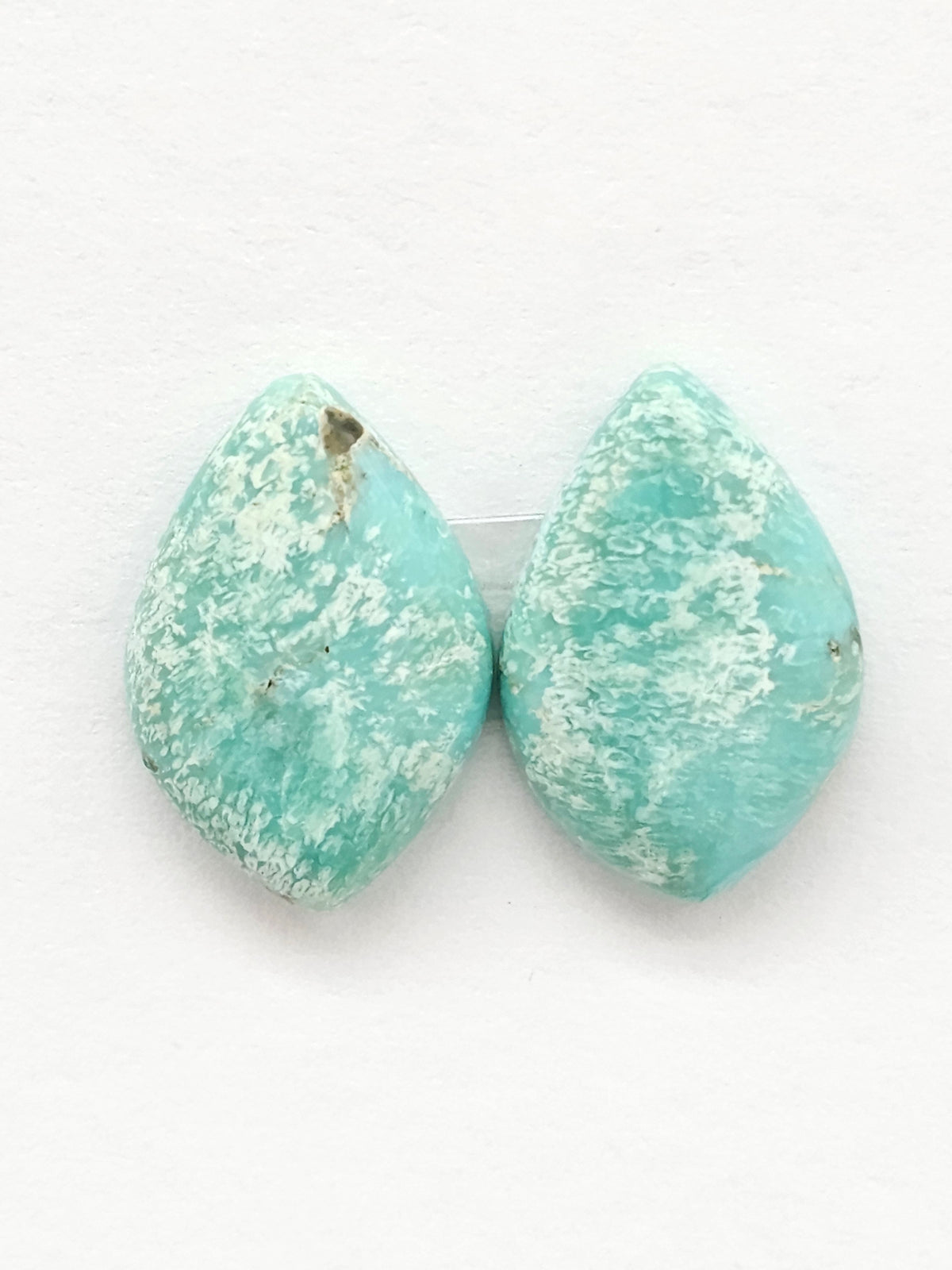 Mexican Turquoise Cabochon Pair | Artisan Cut Gemstone
