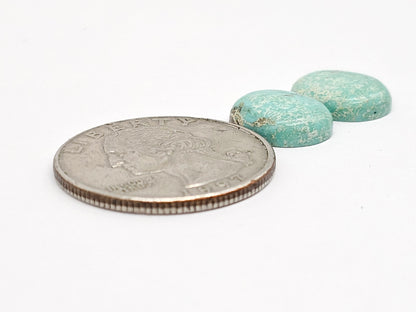 Mexican Turquoise Cabochon Pair | Artisan Cut Gemstone