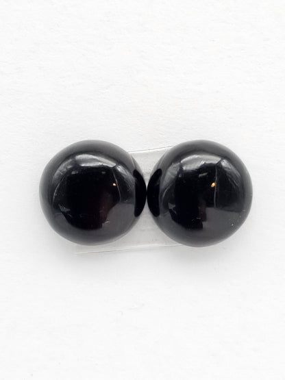 Red Amber Authentic Cabochon Pair