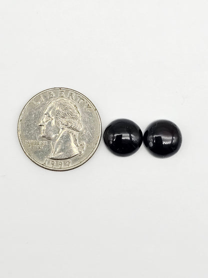 Red Amber Authentic Cabochon Pair