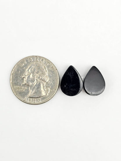Red Amber Authentic Cabochon Pair