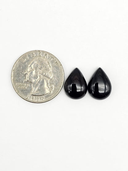 Red Amber Authentic Cabochon Pair