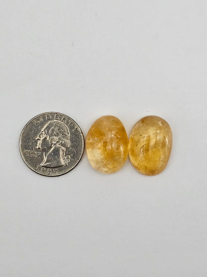Citrine Silica Cabochon Set
