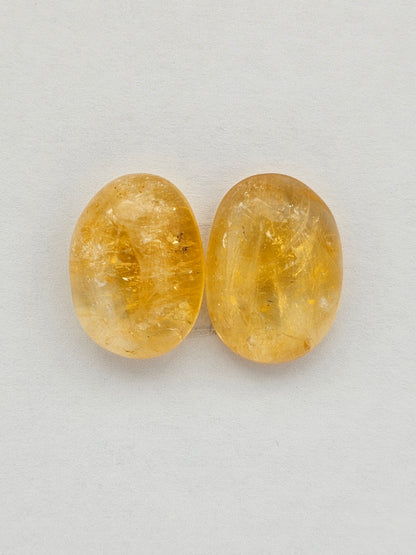 Citrine Silica Cabochon Set