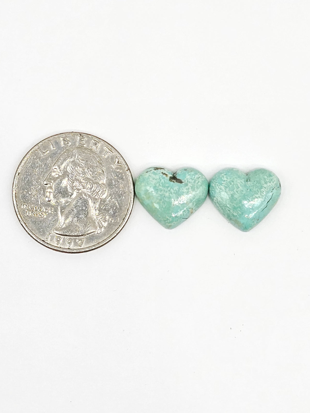 Mexican Turquoise Cabochon Pair | Artisan Cut Gemstone