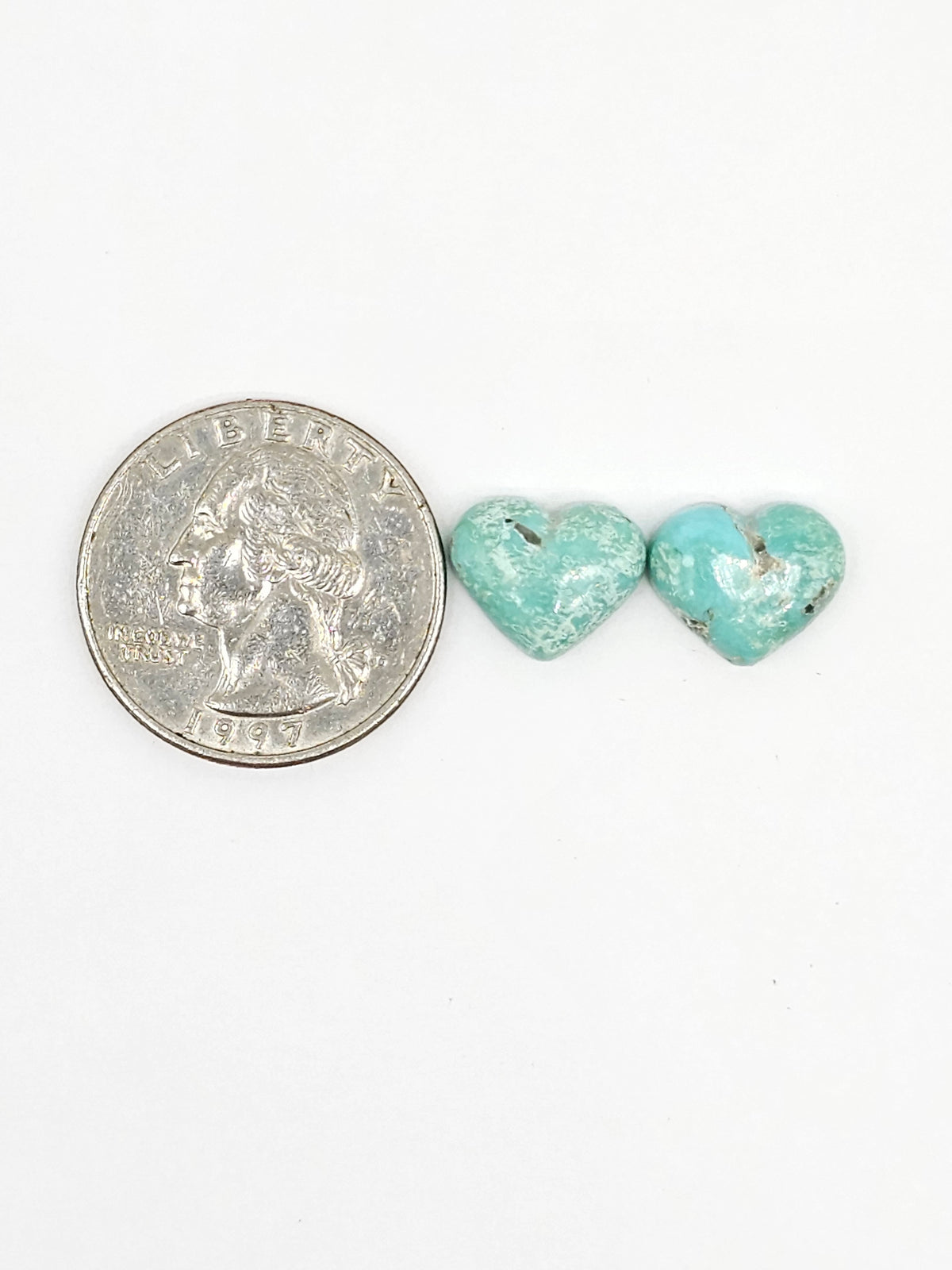 Mexican Turquoise Cabochon Pair | Artisan Cut Gemstone