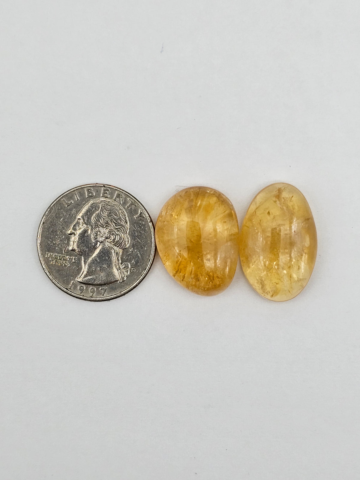 Citrine Silica Cabochon Set