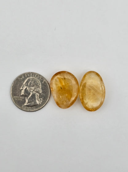 Citrine Silica Cabochon Set