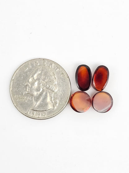 Red Amber Authentic Cabochon Pairs
